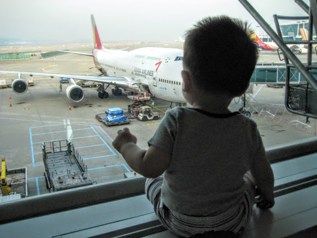 Kid Looking at Plane