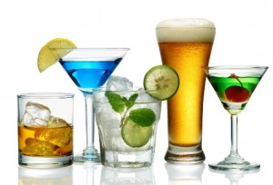 various type of alcoholic drinks